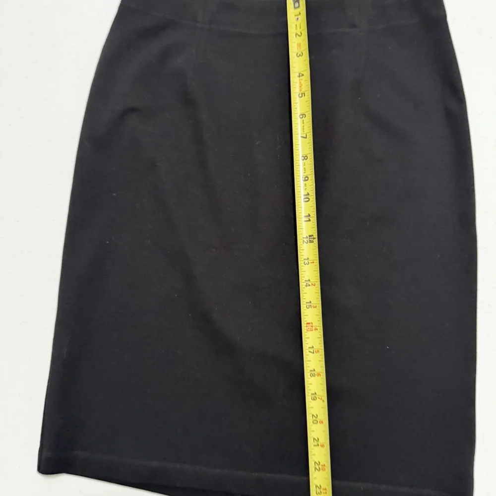 Eileen Fisher Viscose Stretch Ponte Skirt Black Medium